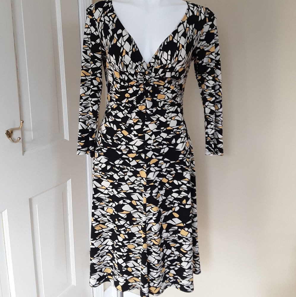 Lily Sz.S, Bright, Colorful, Long Sleeve Dress